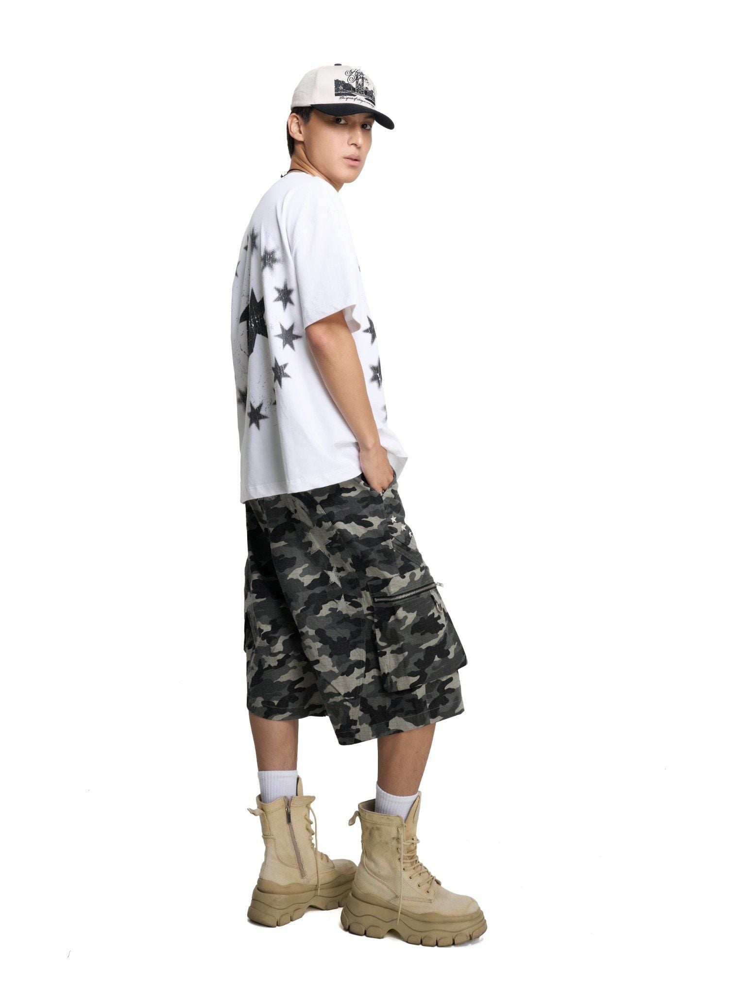  HADES HUNTER KHAKI CAMO SHORTS 