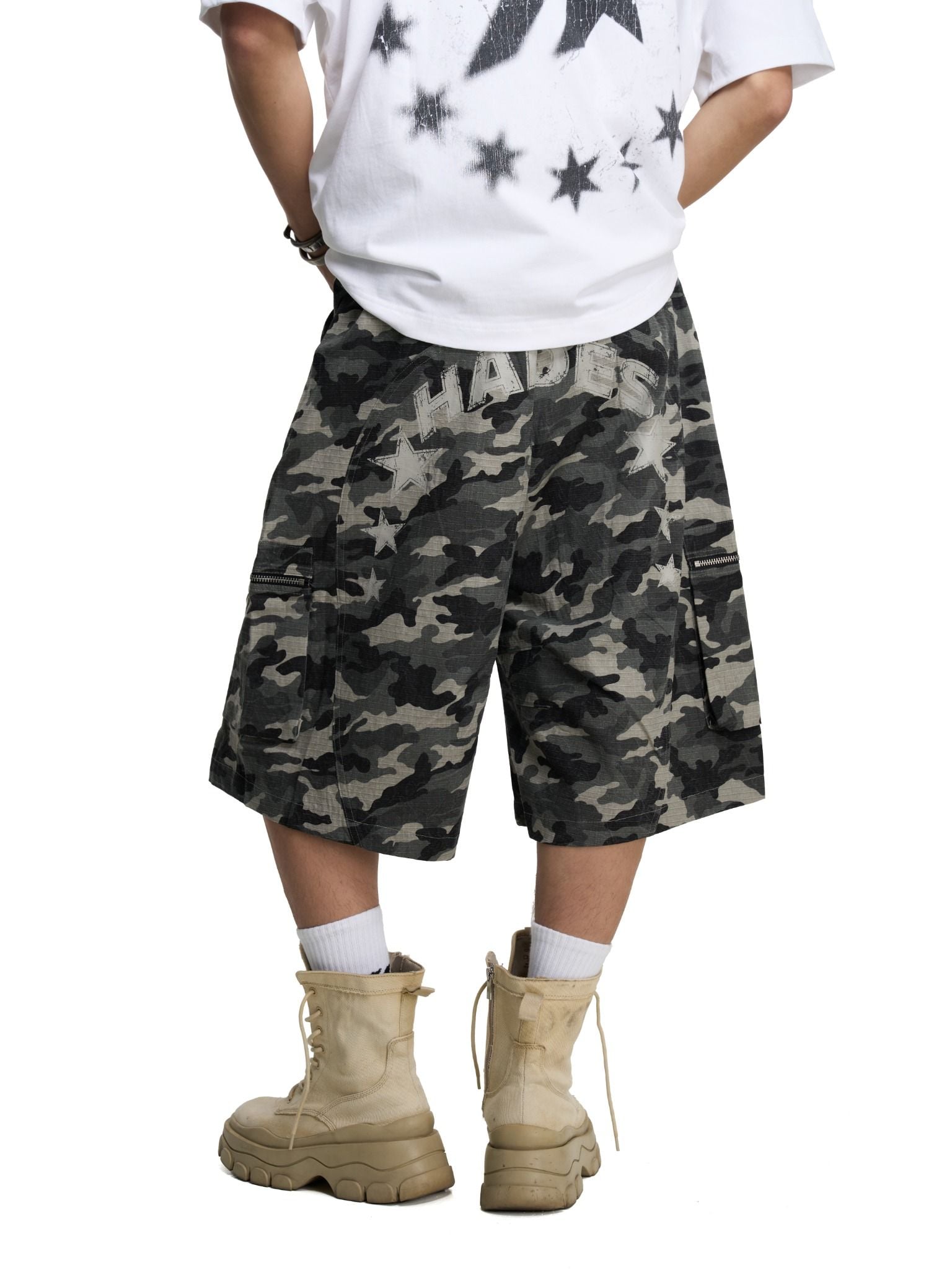  HADES HUNTER KHAKI CAMO SHORTS 