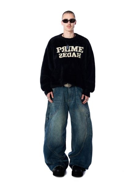  HADES MIRROR KNIT SWEATER - BLACK 