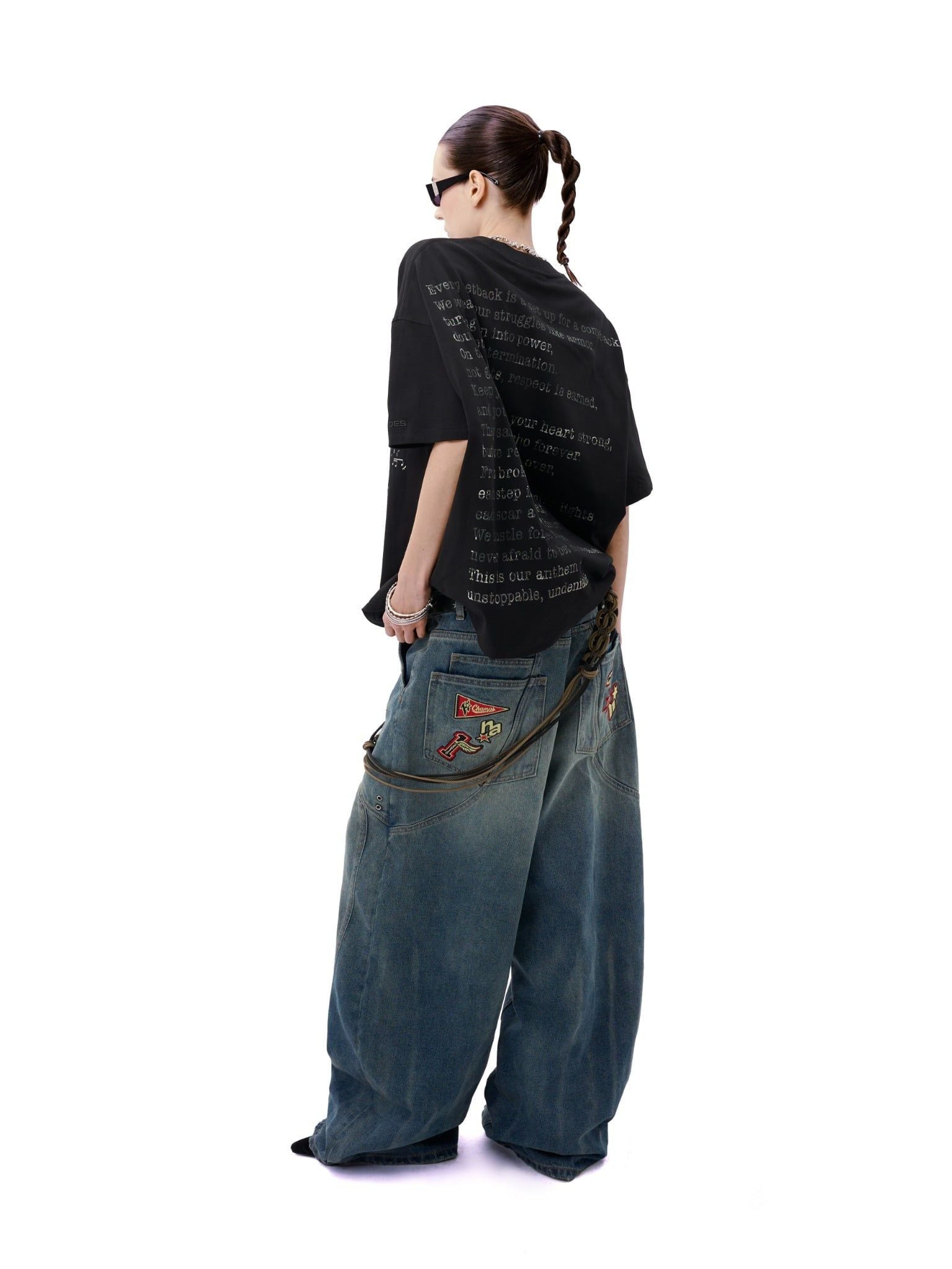  HADES STITCH WIDELEG JEANS 