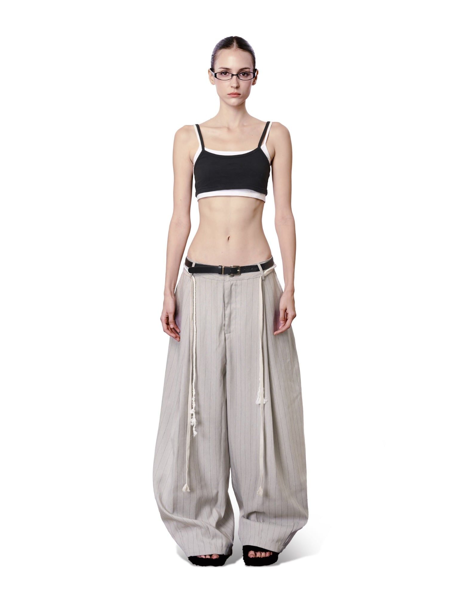  HADES BESTILO PINSTRIPE TROUSERS 