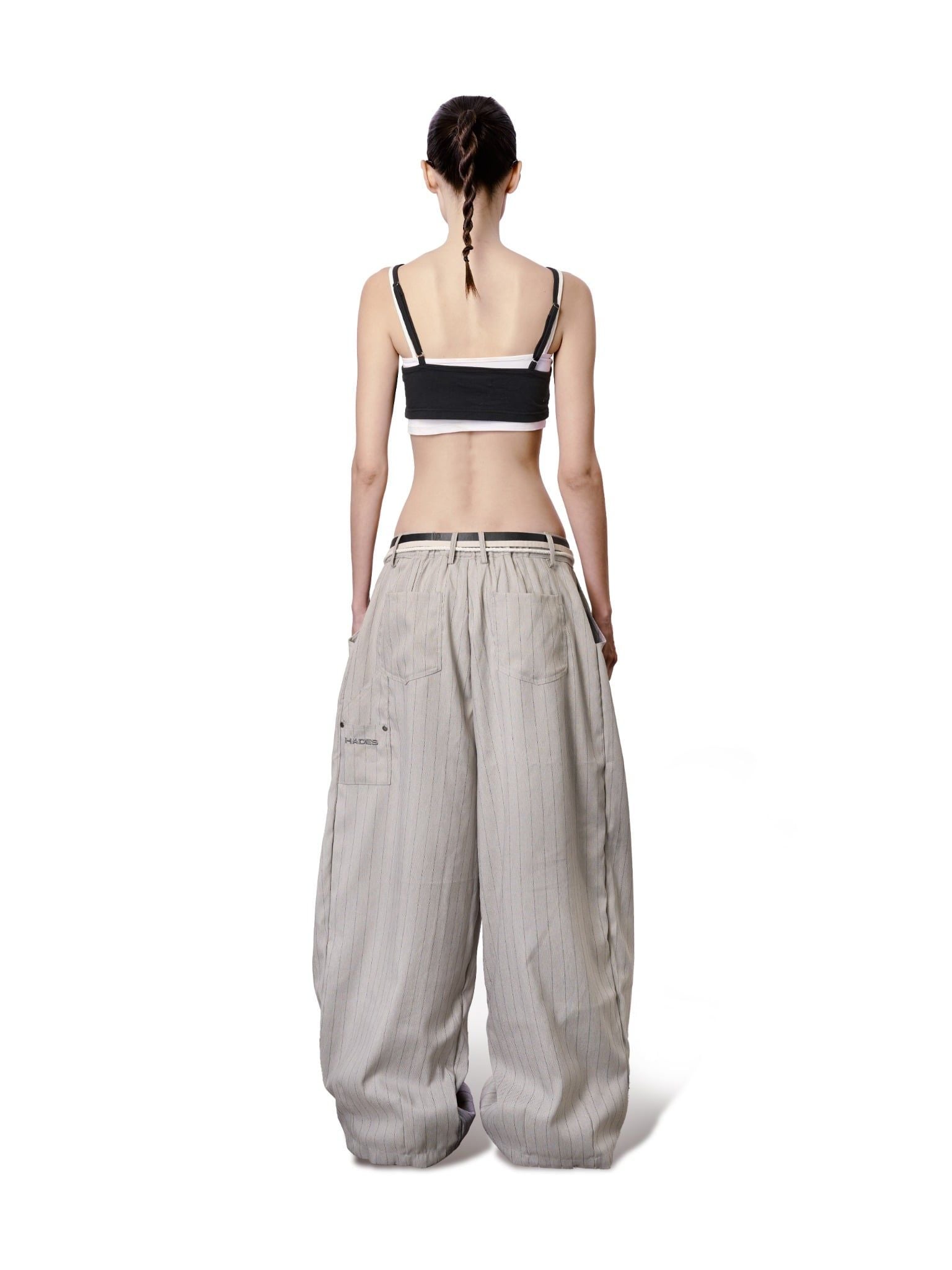  HADES BESTILO PINSTRIPE TROUSERS 