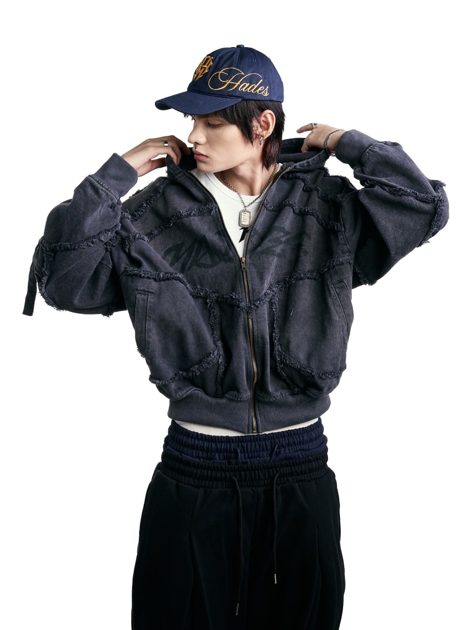  HADES INDUSRTRIAL EDGE HOODIE - GREY 