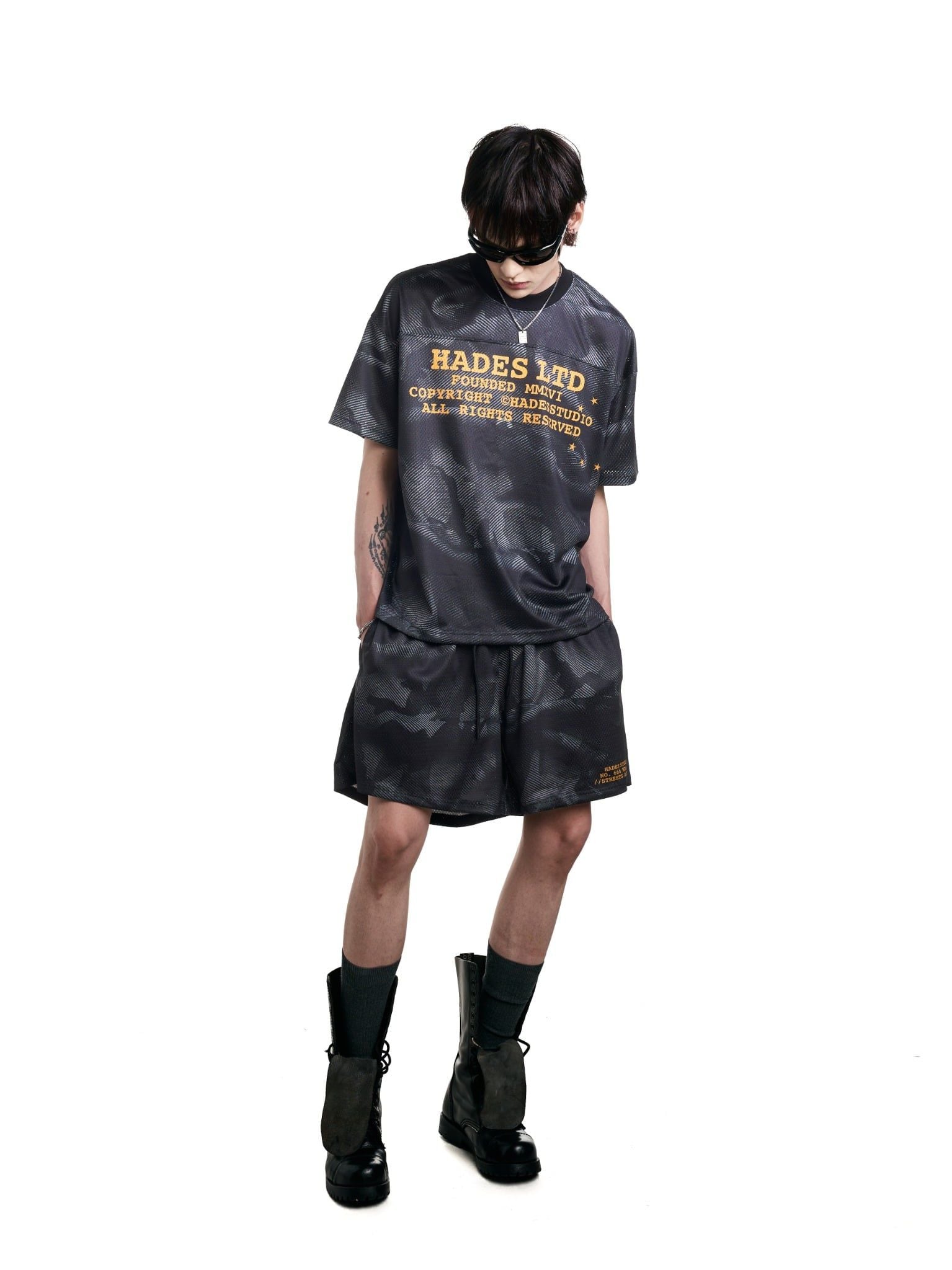  HADES CAMO MESH SHORT - BLACK 