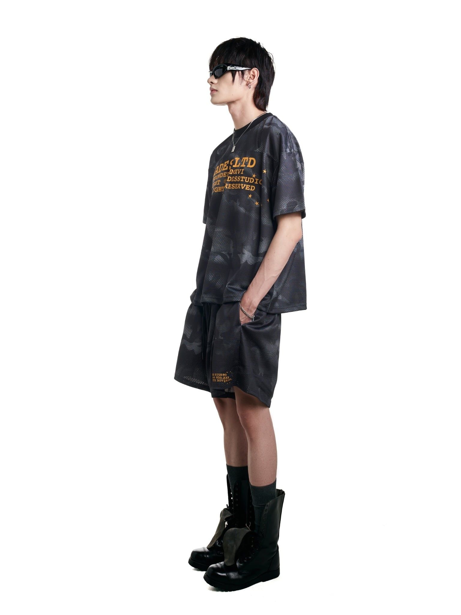  HADES CAMO MESH SHORT - BLACK 