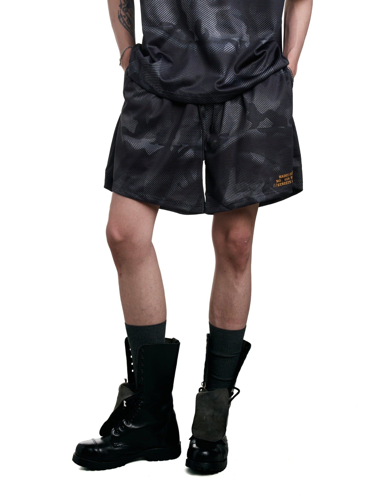  HADES CAMO MESH SHORT - BLACK 