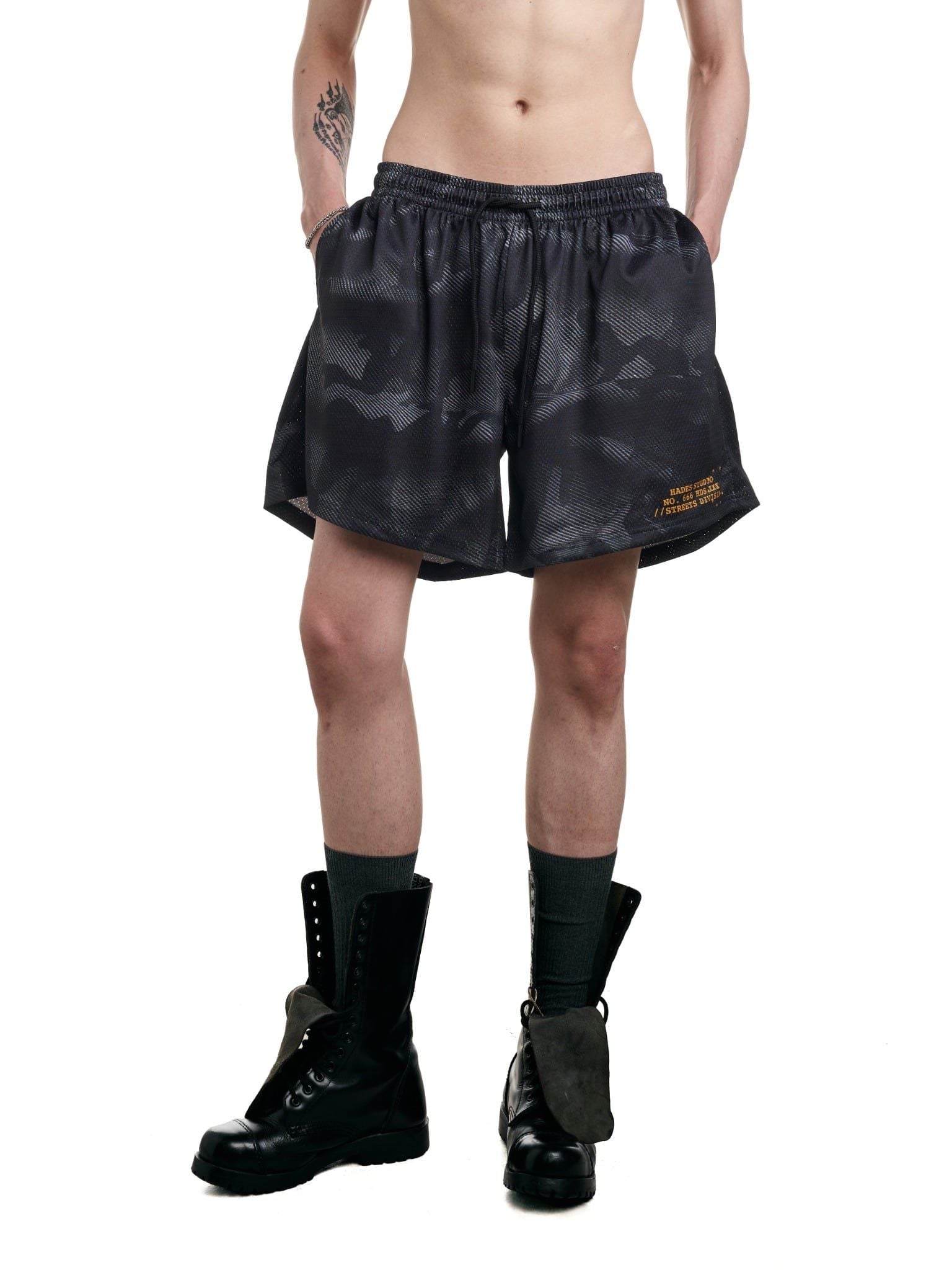  HADES CAMO MESH SHORT - BLACK 