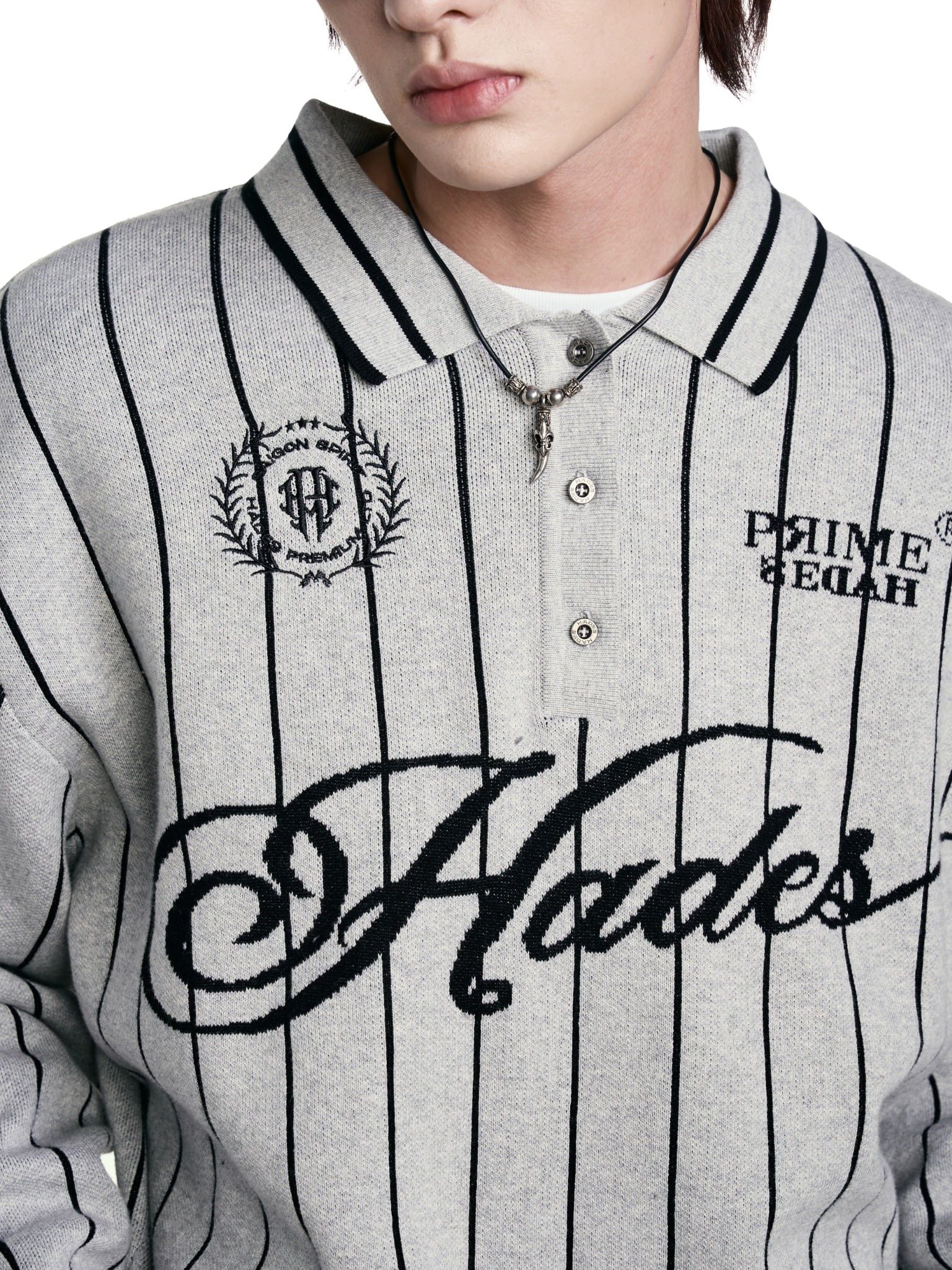  HADES CLASSIC POLO KNIT - GREY 