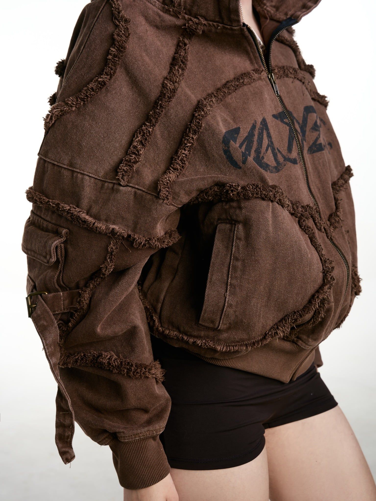 HADES INDUSRTRIAL EDGE HOODIE - BROWN 