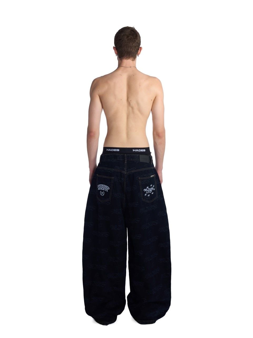 HADES REPEAT SCRIPT LOOSEFIT JEANS – HADES STUDIO