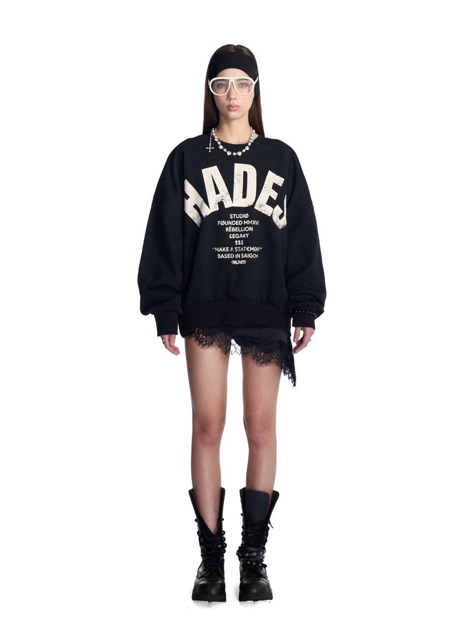  HADES OG SWEATER - BLACK 