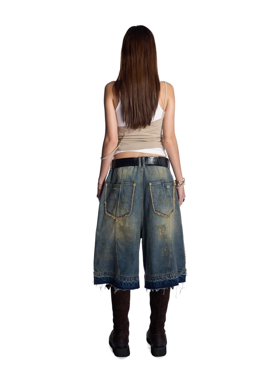  HADES GROOVY WASH JEAN SHORTS 