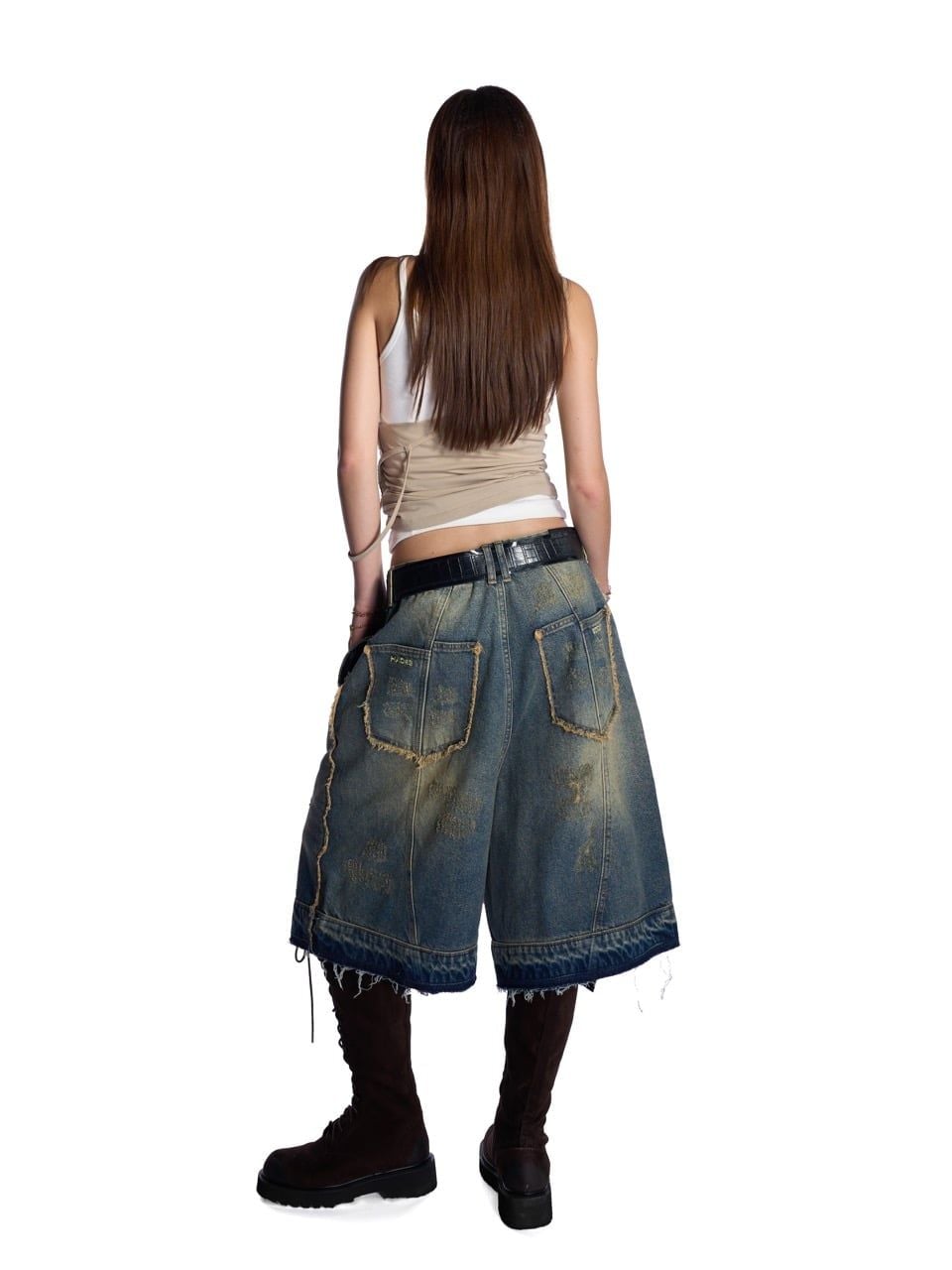  HADES GROOVY WASH JEAN SHORTS 