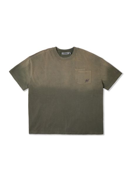  HADES FLORAL POCKET TEE - BROWN WASH 