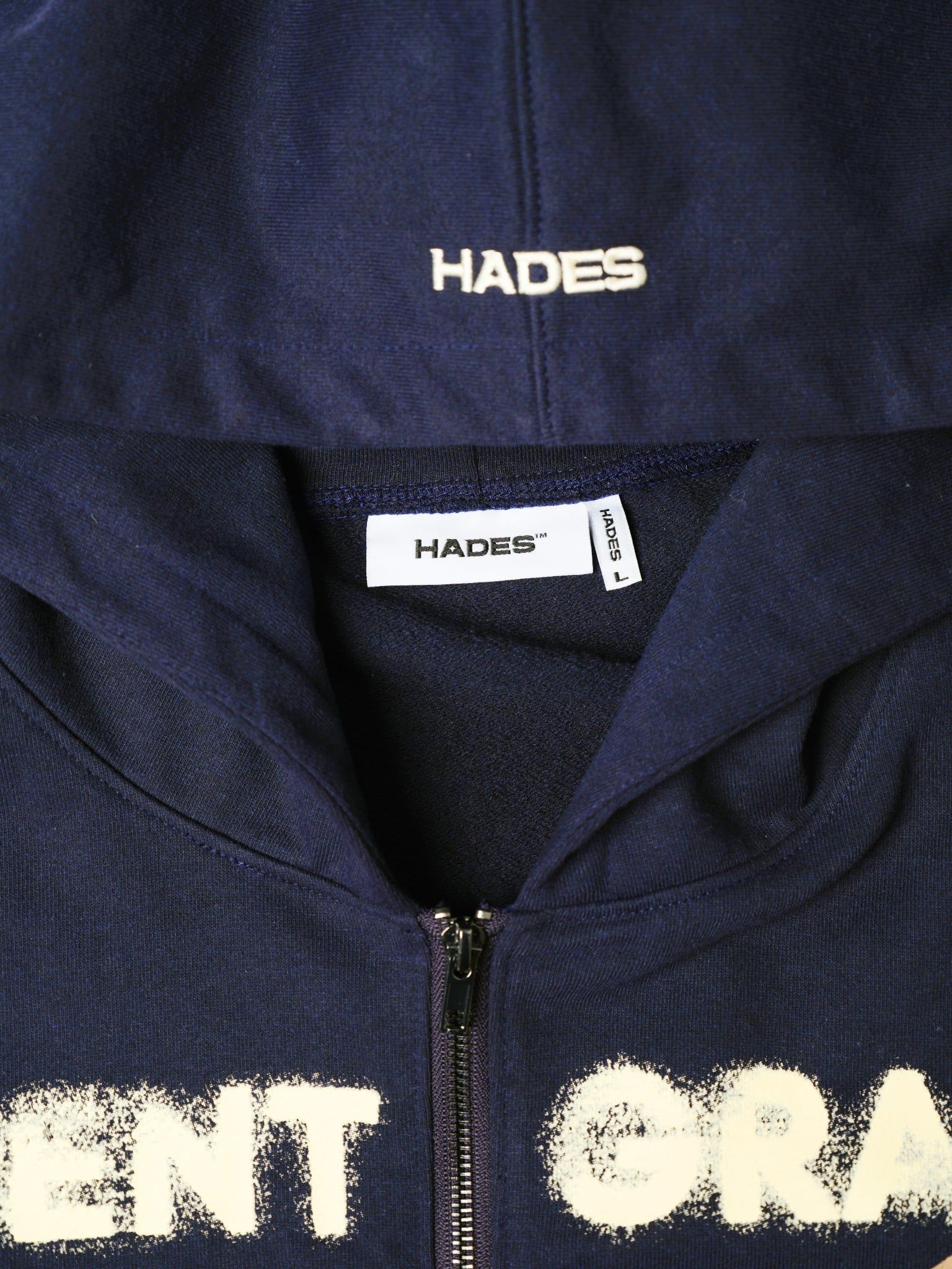  HADES HEAVENS CALL HOODIE ZIP - BLUE NAVY 