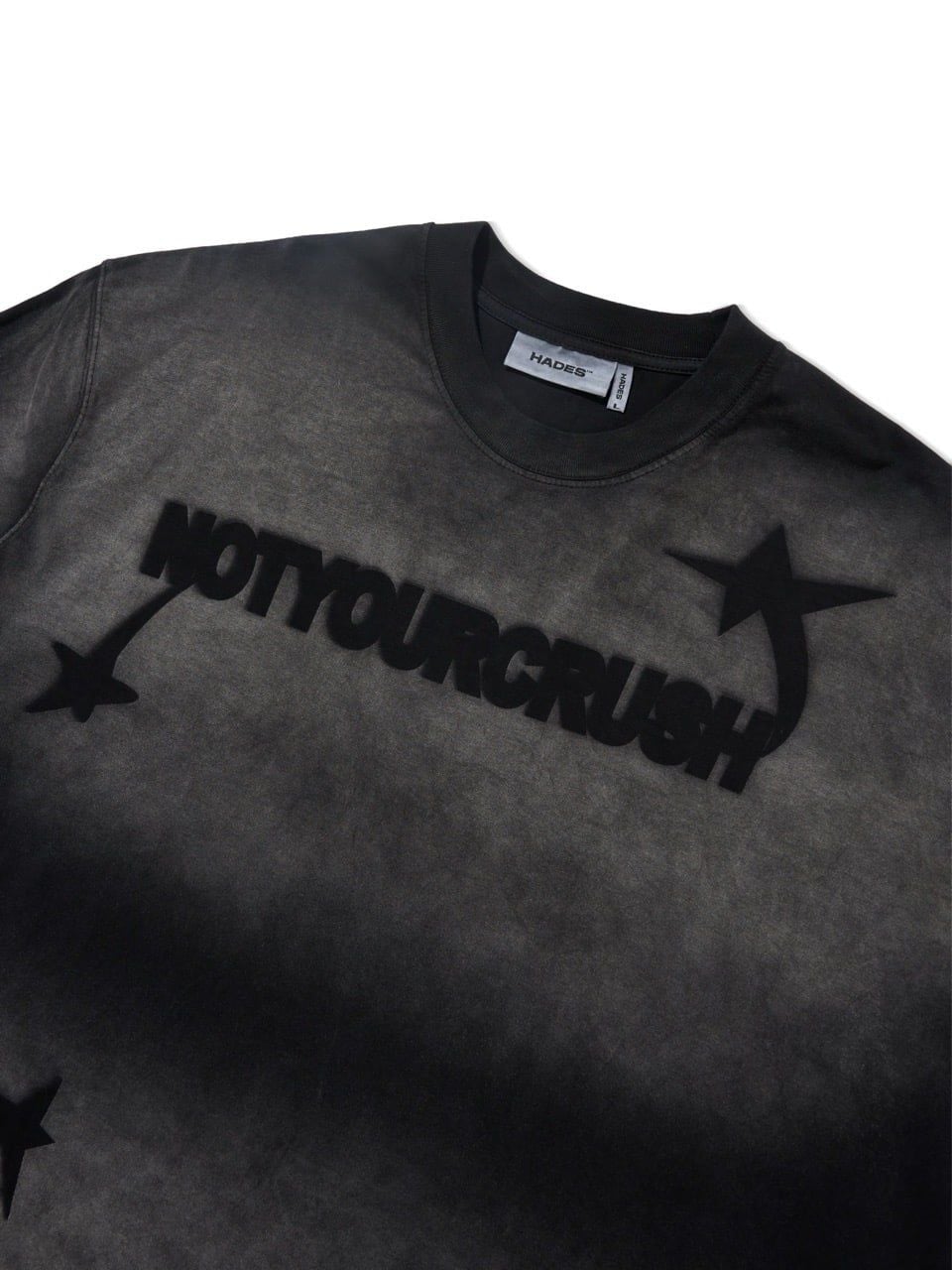  HADES NOTYOURCRUSH WASH TEE - GREY 