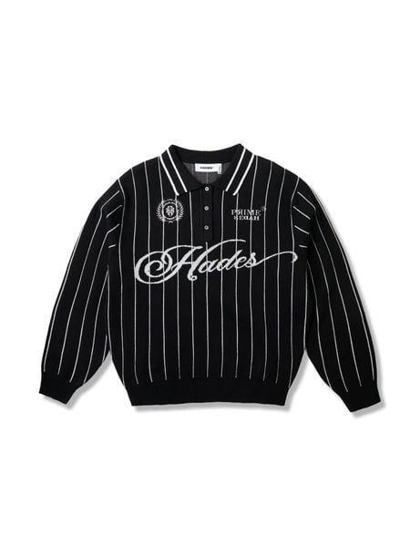 HADES CLASSIC POLO KNIT - BLACK 