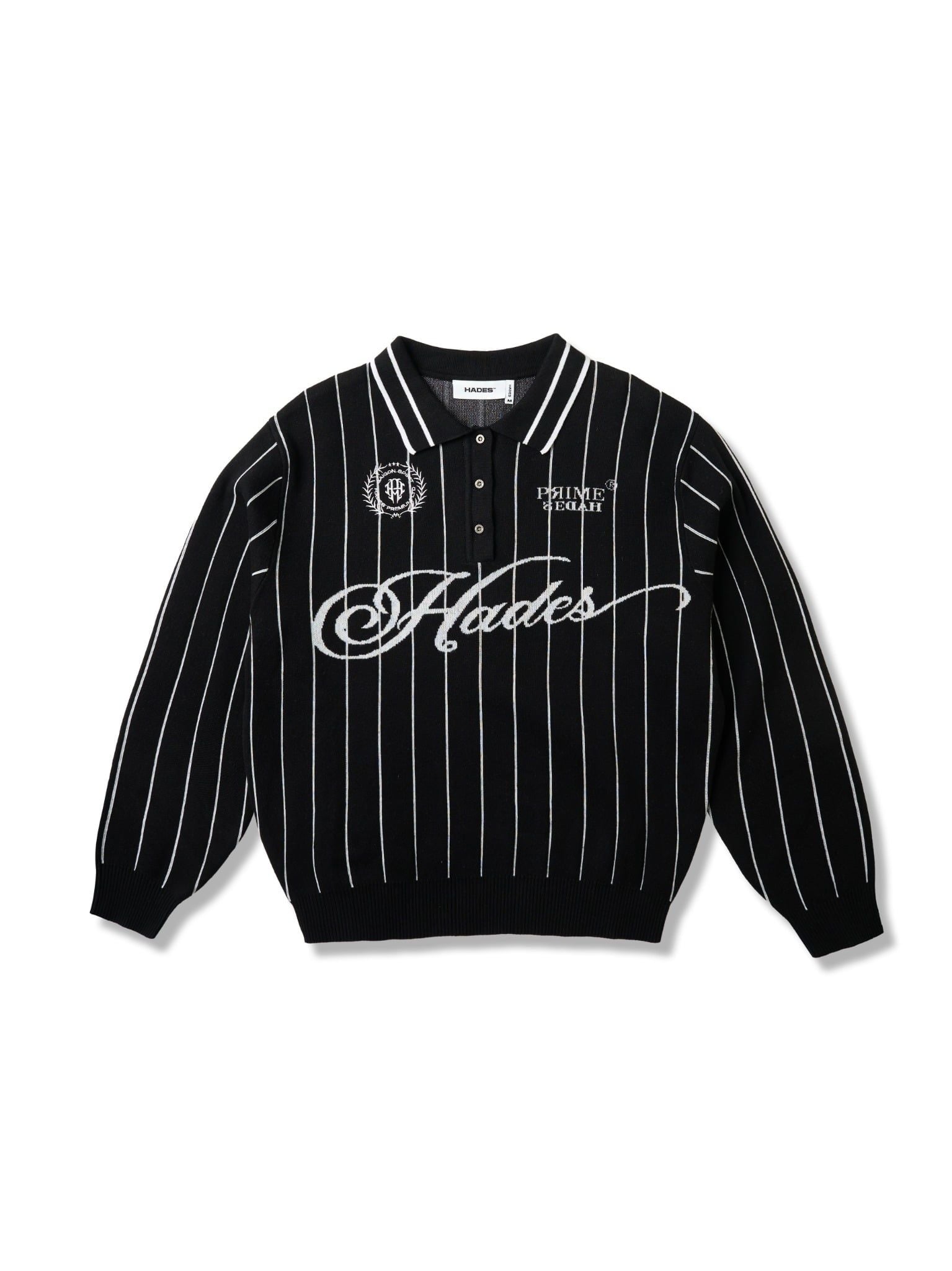  HADES CLASSIC POLO KNIT - BLACK 