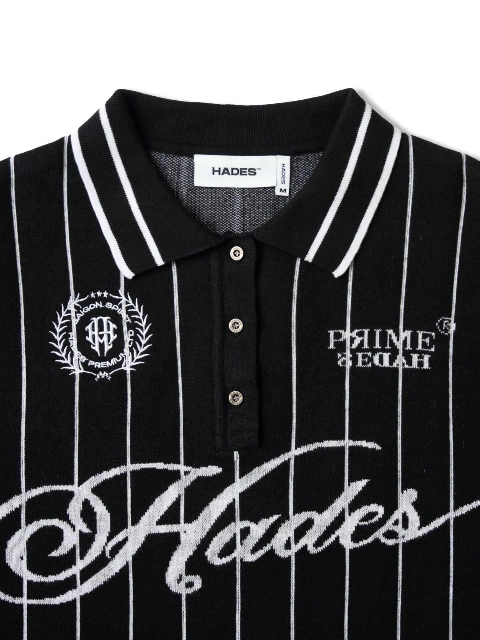  HADES CLASSIC POLO KNIT - BLACK 