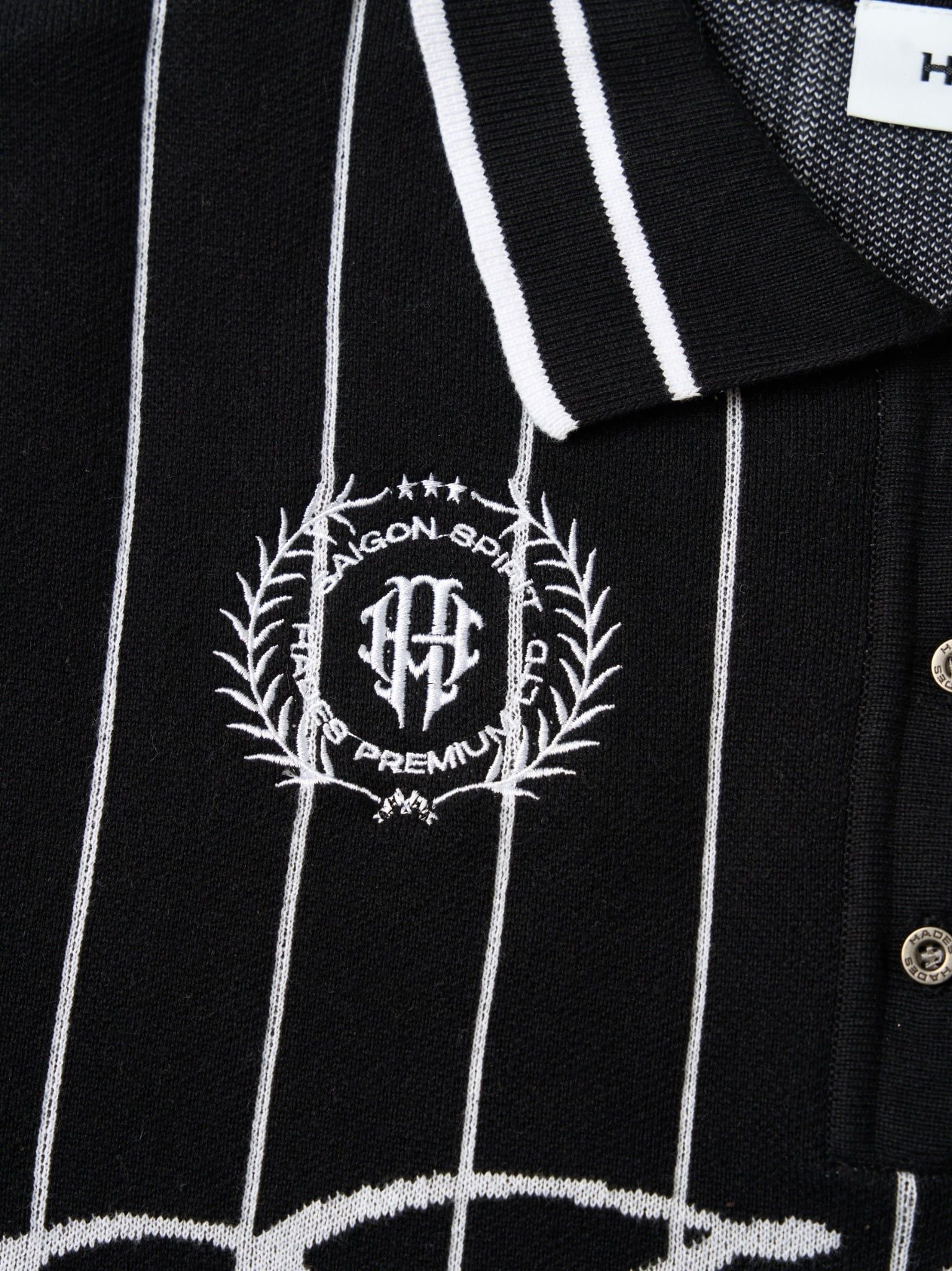  HADES CLASSIC POLO KNIT - BLACK 