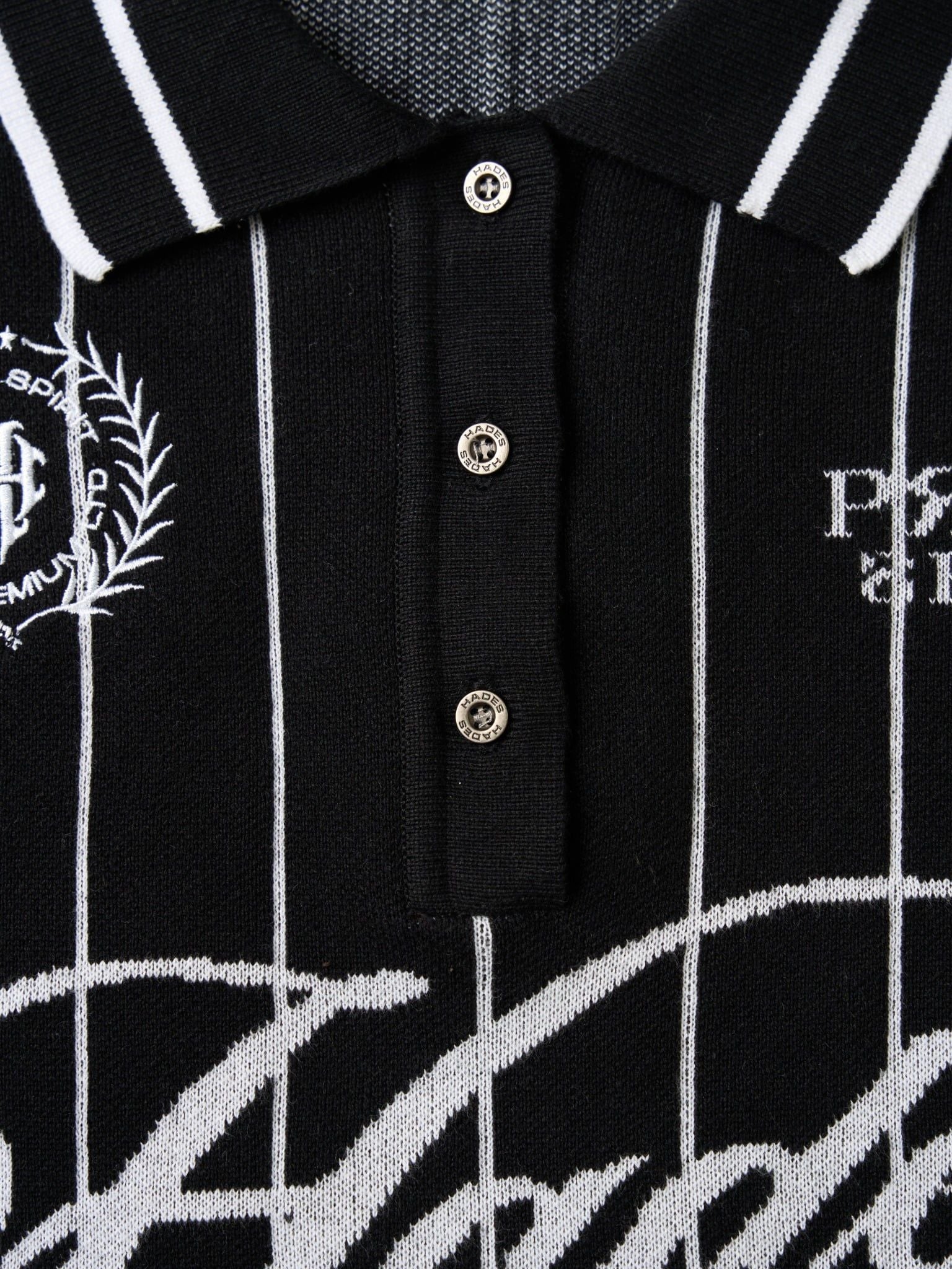  HADES CLASSIC POLO KNIT - BLACK 