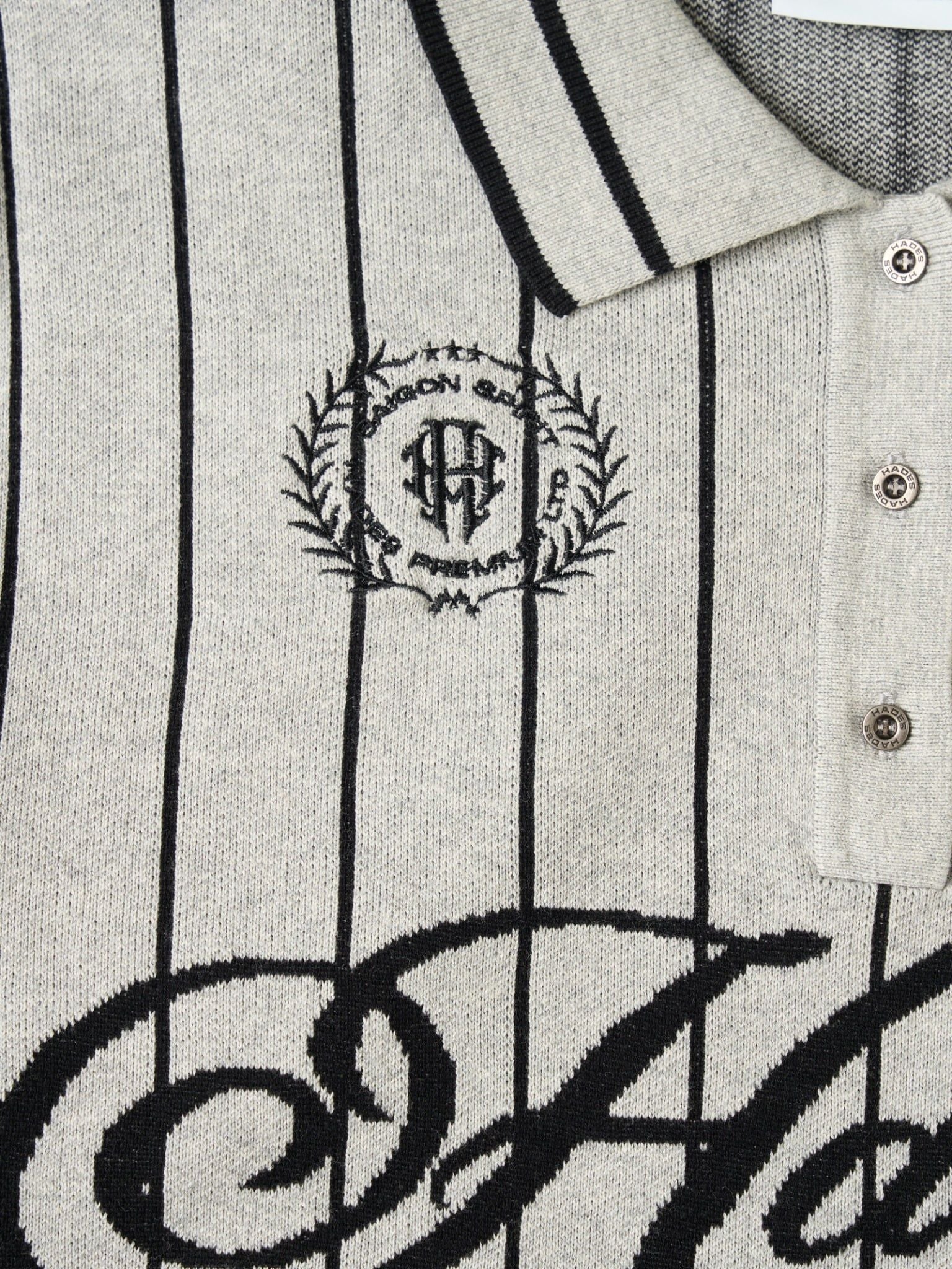  HADES CLASSIC POLO KNIT - GREY 