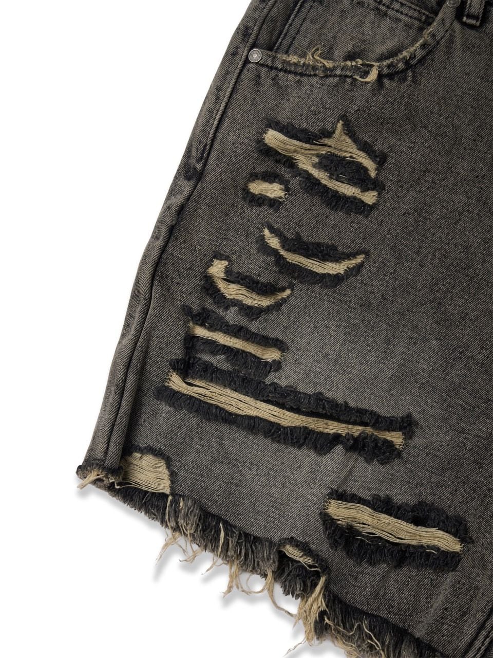  HADES STAR CRUSH WASH JEAN SHORTS 