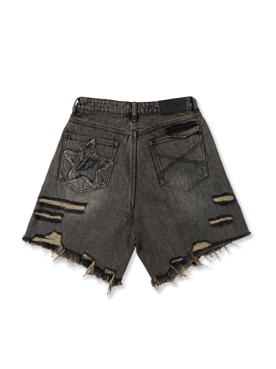  HADES STAR CRUSH WASH JEAN SHORTS 