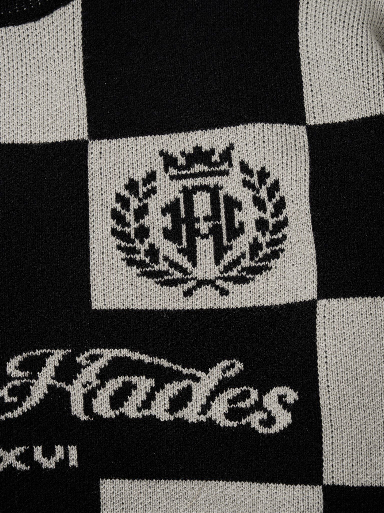  HADES DUAL TONE CHECKER SWEATER 