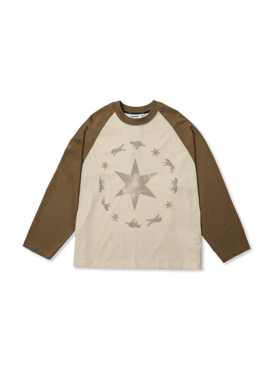  HADES WOLFPACK RAGLAN - BROWN 