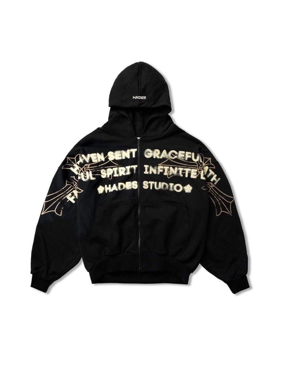  HADES HEAVEN’S CALL HOODIE ZIP - BLACK 