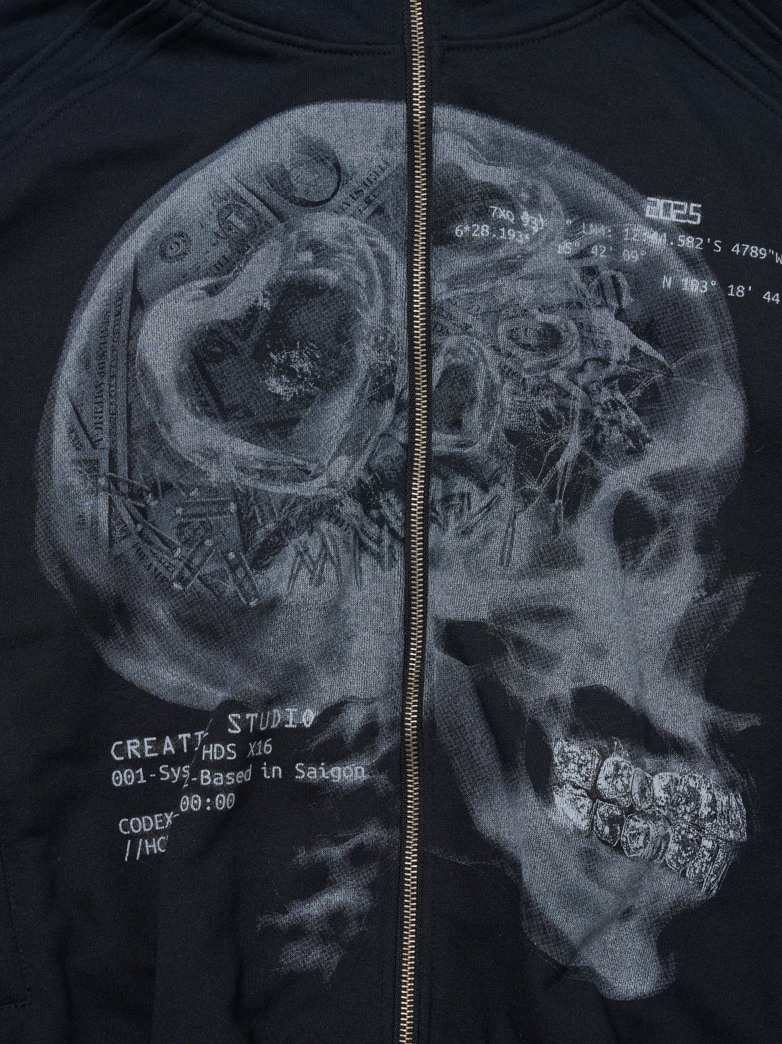  HADES X-RAY VISION ZIP HOODIE 