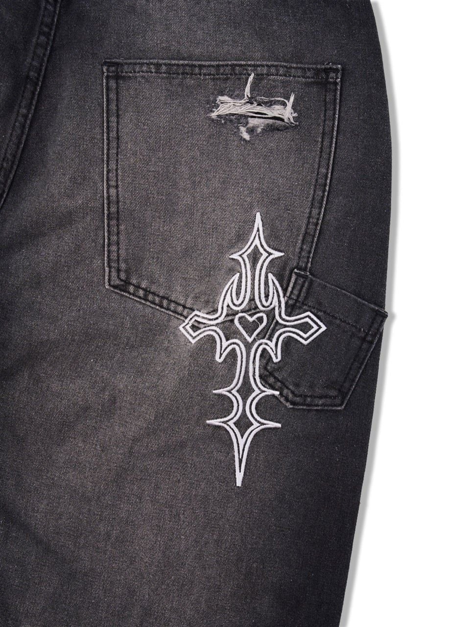  HADES DISTRESSED DENIM JEANS 