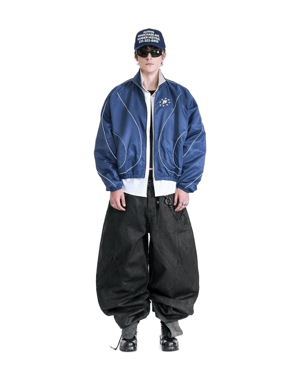  HADES TRANZIT TRACK JACKET - BLUE NAVY 