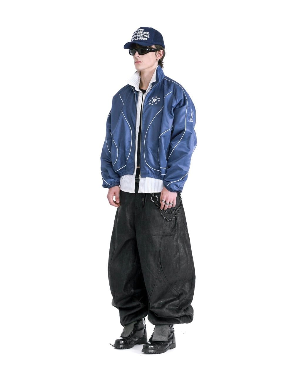  HADES TRANZIT TRACK JACKET - BLUE NAVY 