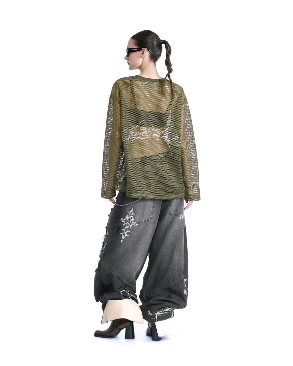  HADES LAUREL MESH LONGSLEEVE TEE - GREEN 