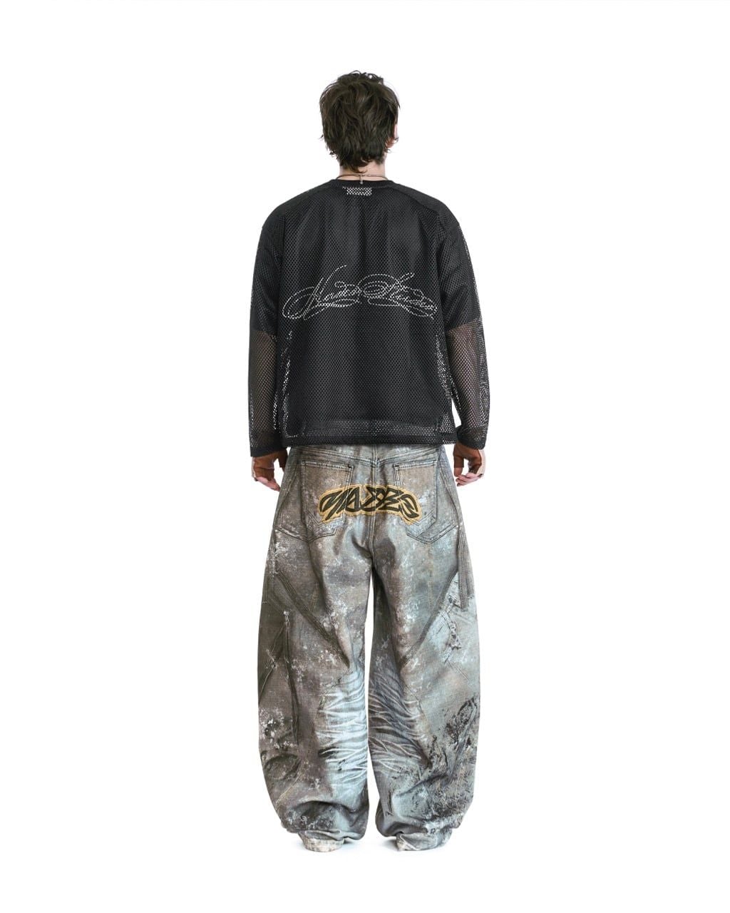  HADES LAUREL MESH LONGSLEEVE TEE - BLACK 