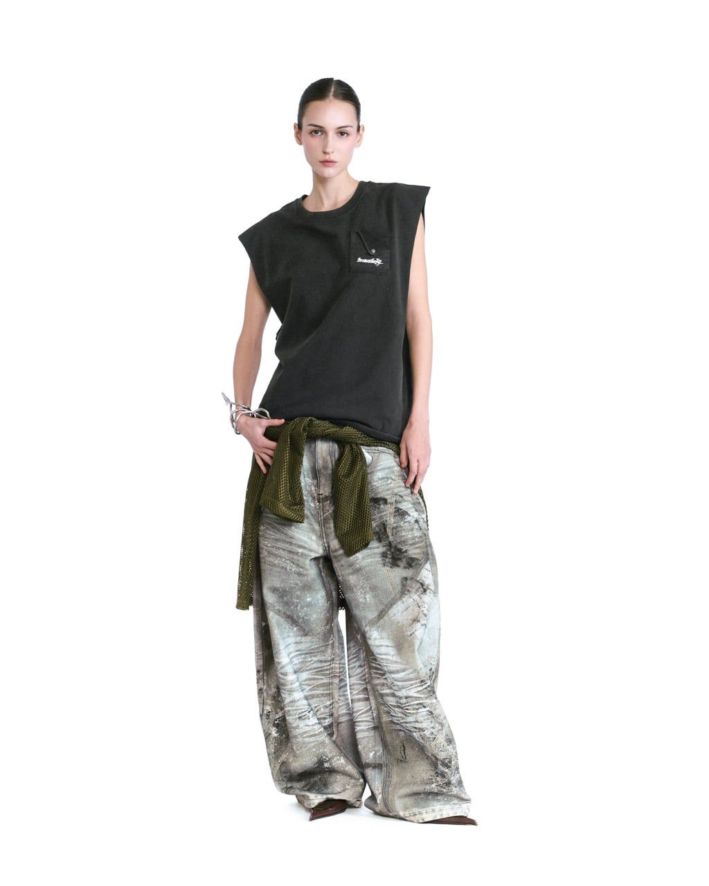  HADES STONEWASH TANK - BLACK 