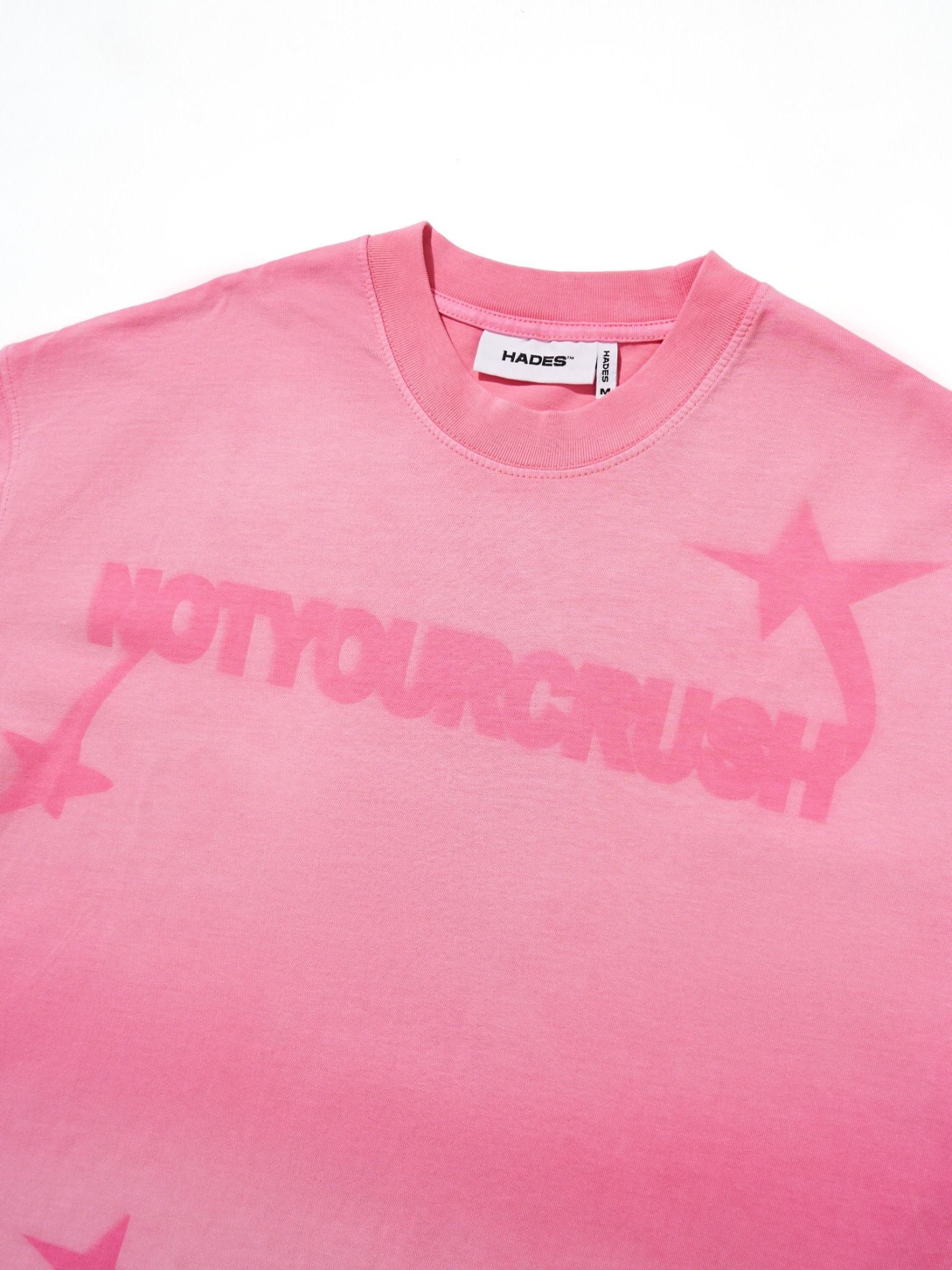  HADES NOTYOURCRUSH WASH TEE - PINK 