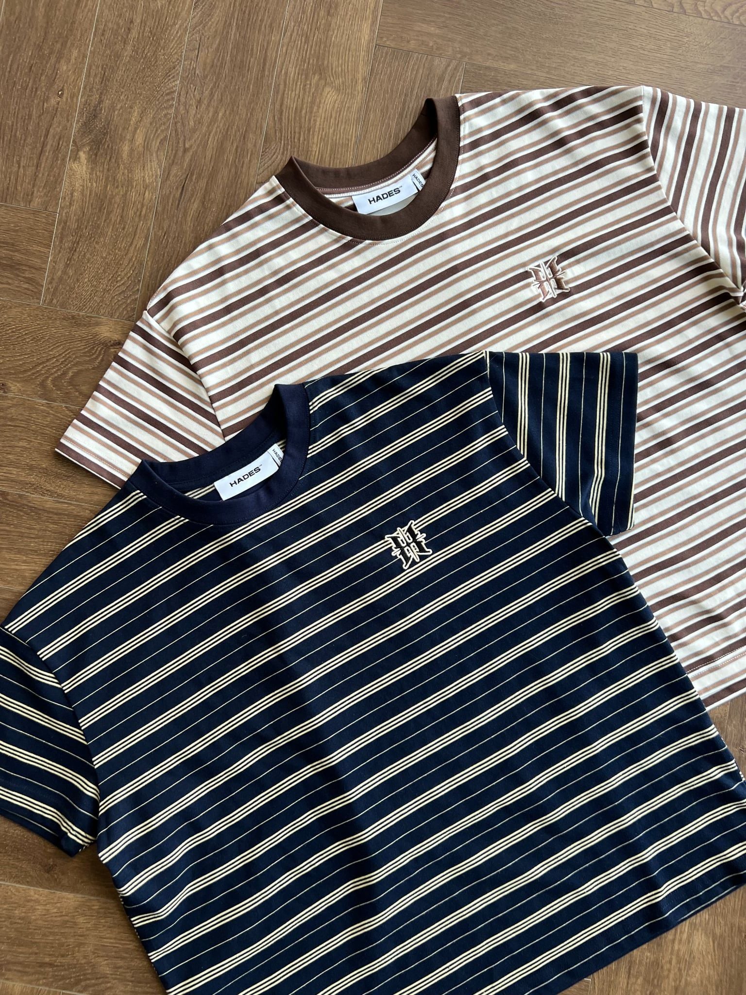  HADES TERRA STRIPE TEE - BLUE NAVY 