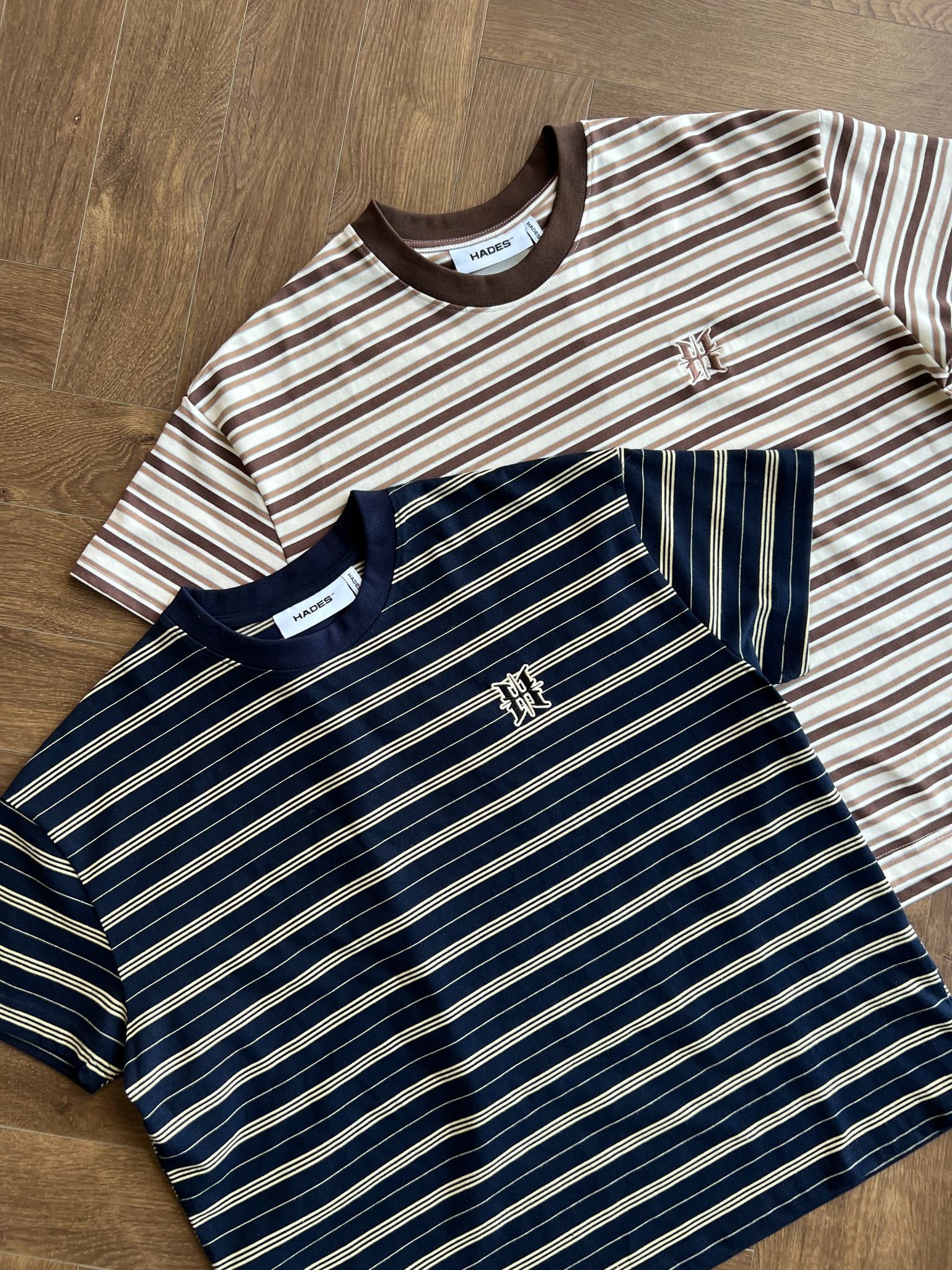  HADES TERRA STRIPE TEE - BROWN 