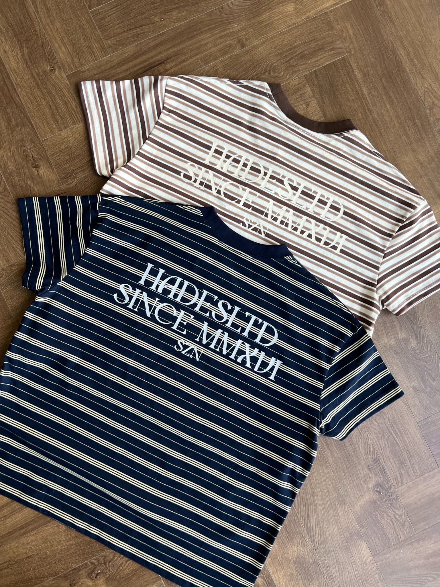  HADES TERRA STRIPE TEE - BLUE NAVY 