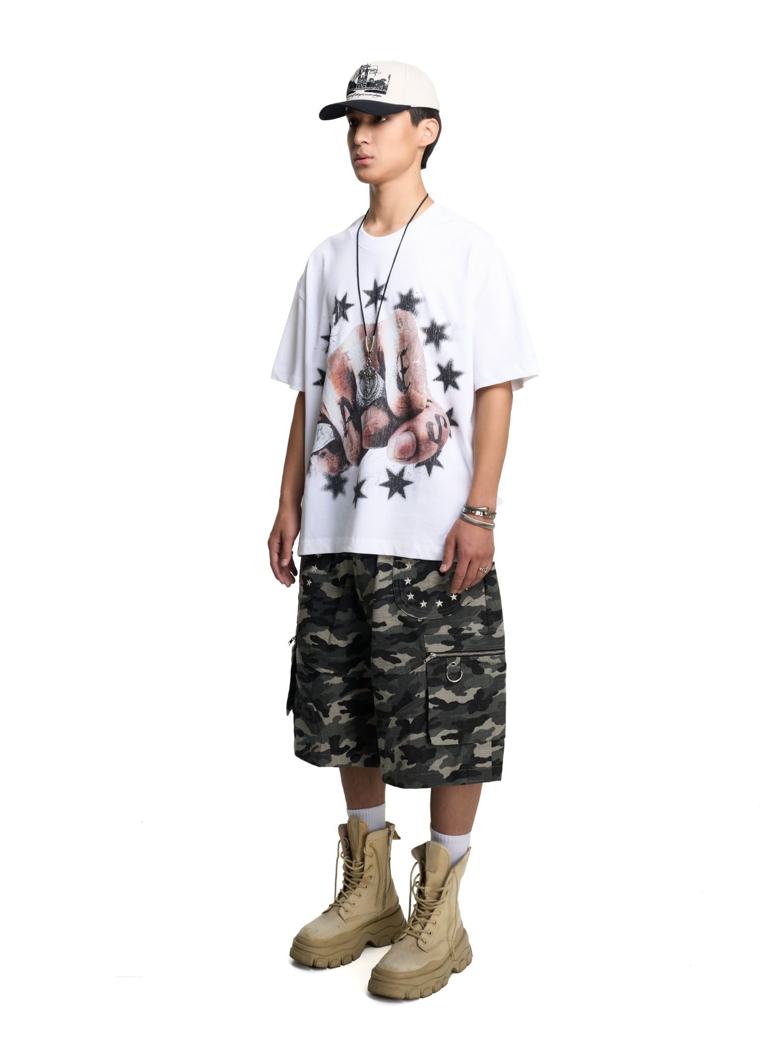  HADES HUNTER KHAKI CAMO SHORTS 