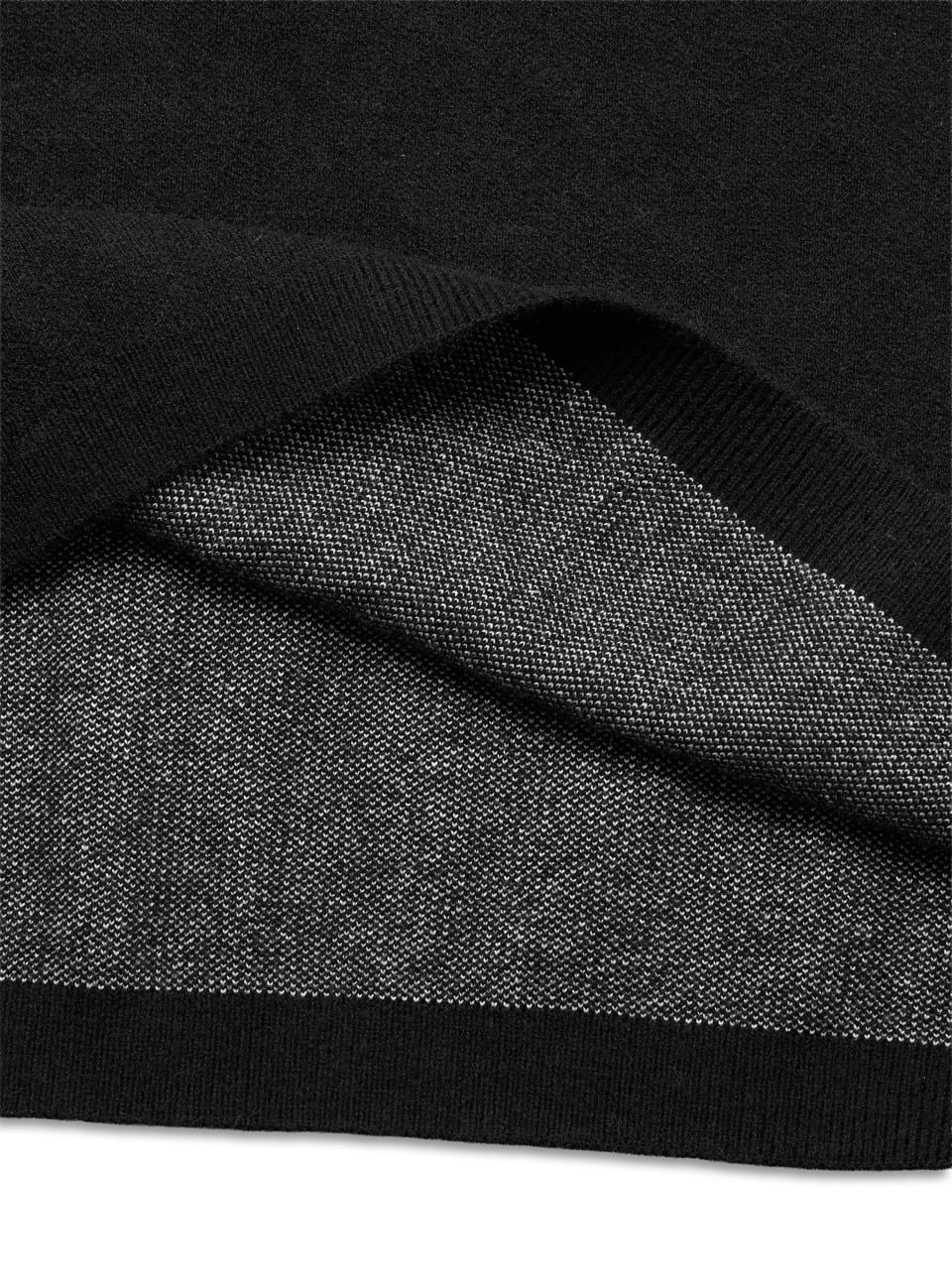  HADES STAMPED KNITTED TEE - BLACK 