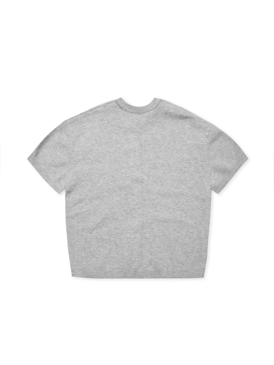  HADES STAMPED KNITTED TEE - GREY 