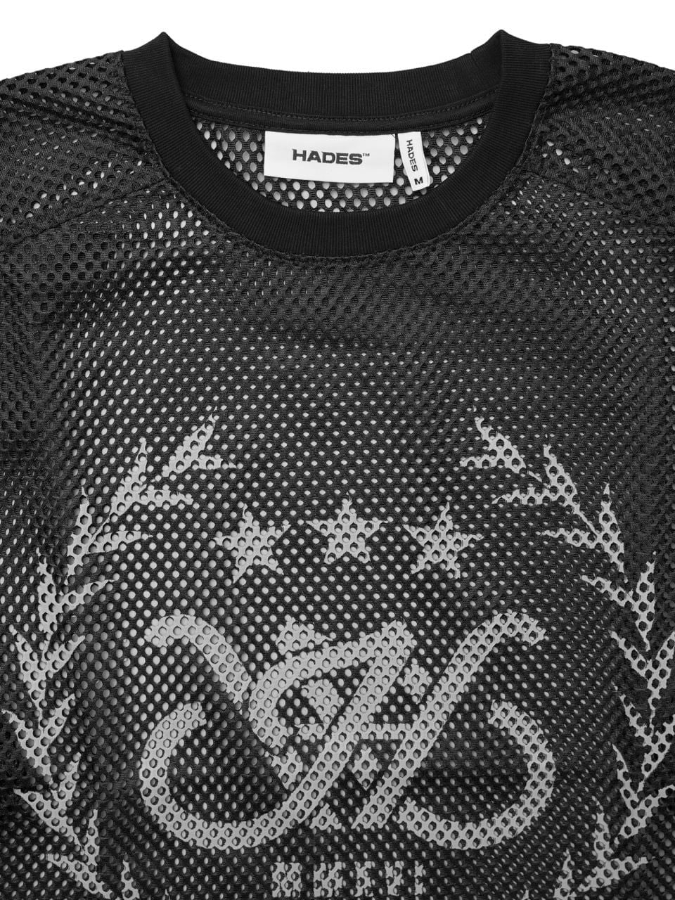  HADES LAUREL MESH LONGSLEEVE TEE - BLACK 