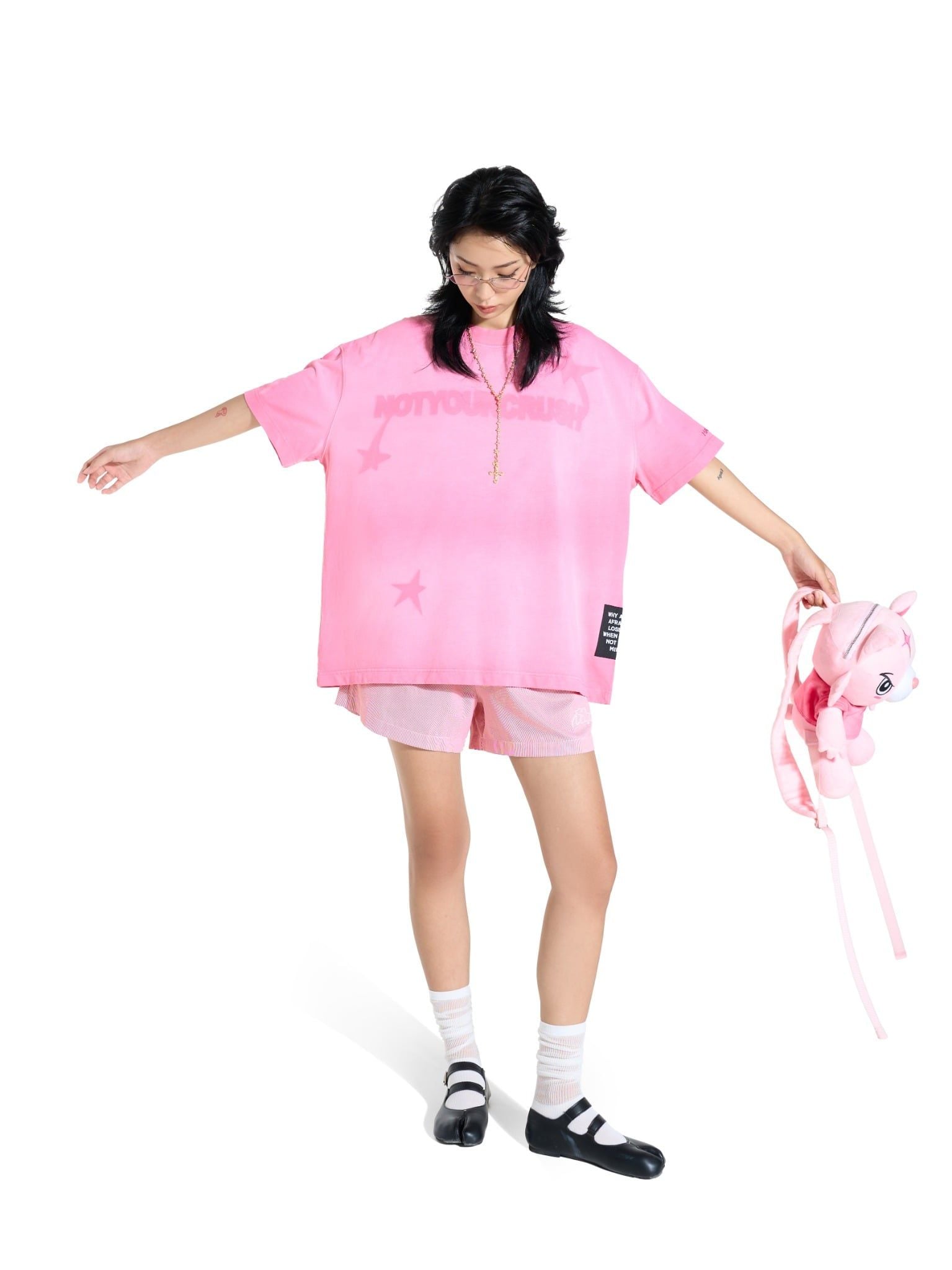  HADES NOTYOURCRUSH WASH TEE - PINK 