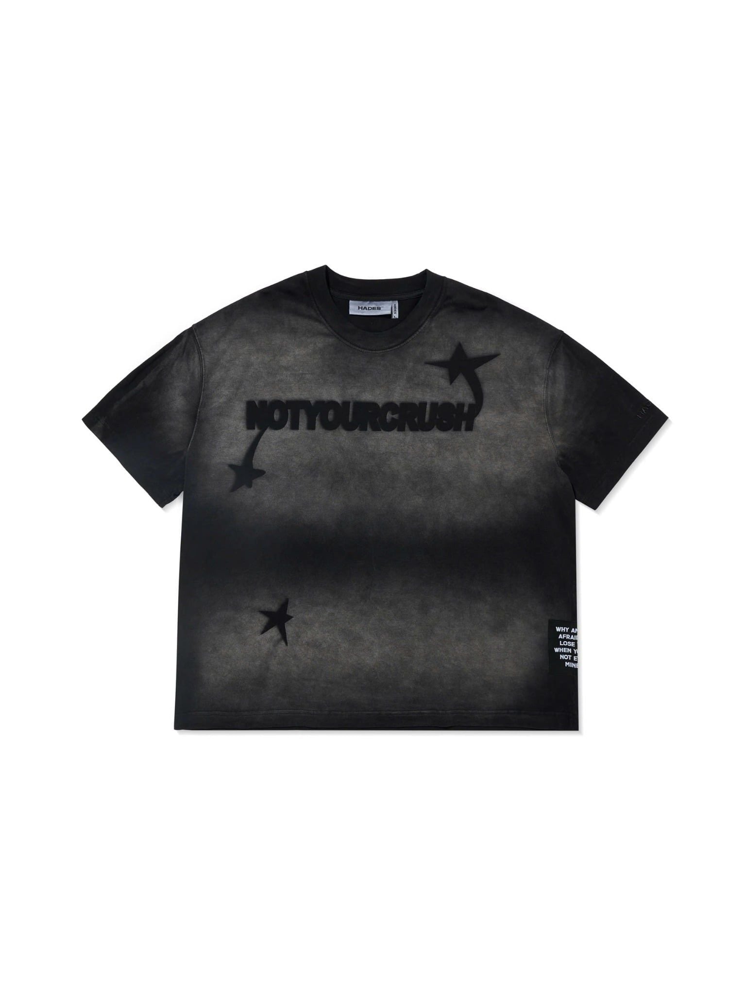  HADES NOTYOURCRUSH WASH TEE - GREY 