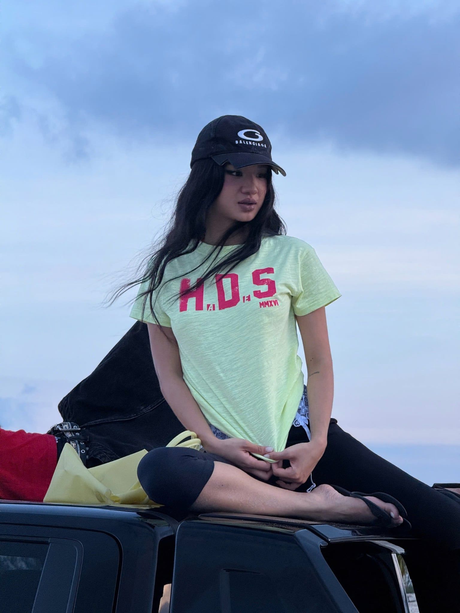  HADES ARCHIVE BABY TEE - LIME GREEN 