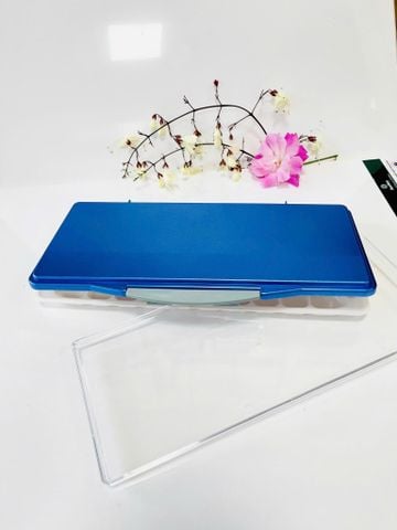  Khay pha màu-palette pha màu bằng nhựa dạng gấp nắp xanh 